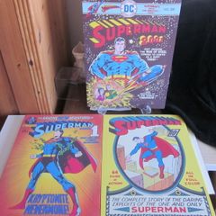 Three DC Comics Superman  Retro Canvas Prints
