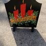 Double Sided Hand Painted Wooden Fire screen Image 10