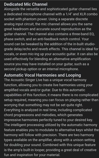 BOSS Acoustic amplifier