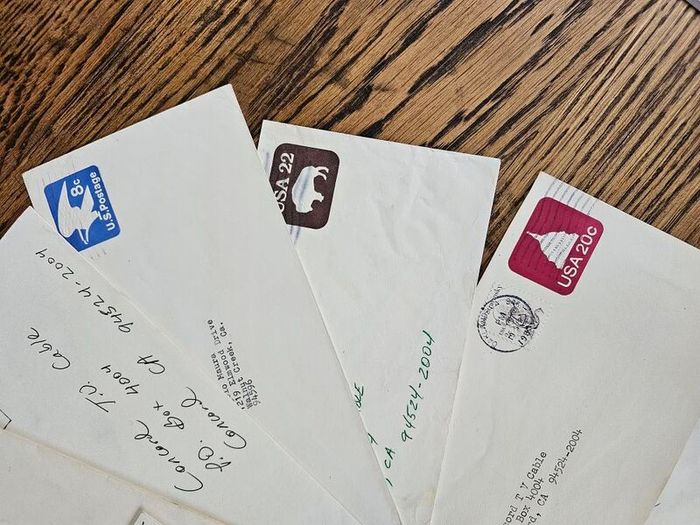 USA United States 12 Used Envelopes with Stamps and 2 Loose 4 Cent Stamps