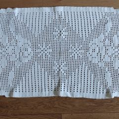 Vintage Swedish Hand Crochet Lace Table Mat/Runner