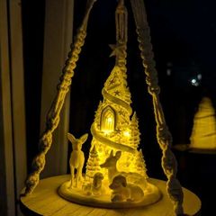 Christmas tree ornament with deer