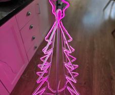 Christmas Tree neon pink