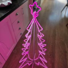 Christmas Tree neon pink