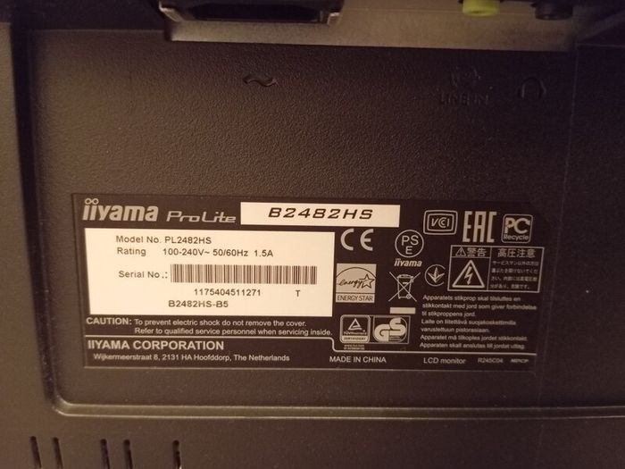 Ilyama Prolite Monitor 24'