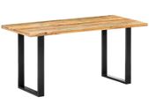 Dining Table 160x80x75 cm Solid Reclaimed Wood