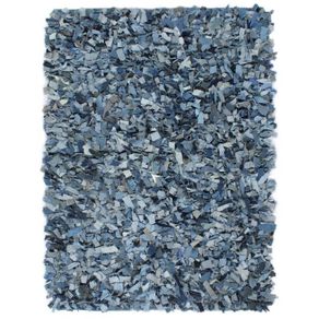 Shaggy Rug Denim 190x280 cm Blue