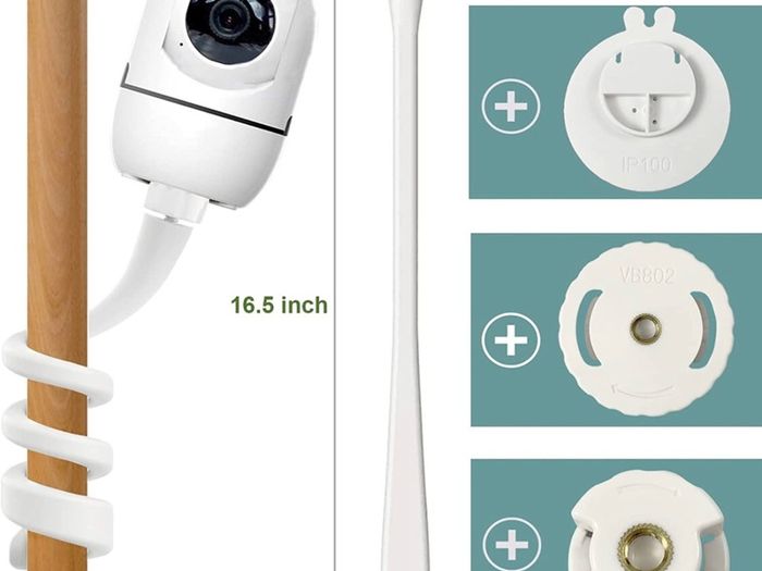 Baby Monitor Holder Compatible with Nooie IPC100 360-degree Baby Monitor Stand Compatible with Hellobaby HB65/HB66 Baby Monitor