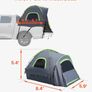 Truck Bed Camping Tent Fits 6.4 to 6.7 ft Waterproof PU2000 2 to 3 P Image 2