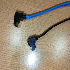 2x SATA data cables (angled) - New
