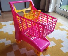 pink toy trolley