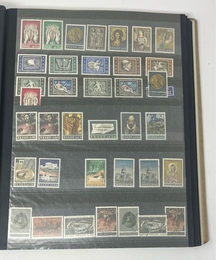 Collection: Cyprus, Greece, Italy and San Marino Stamps both mint an commemorative stamps on 41 pages