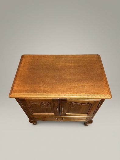 Mid-20th Century French Oak Side Cabinet
