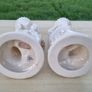 Belleek Pair of porcelain figurines Boy and Girl Basket Carriers / Water Carriers Image 8