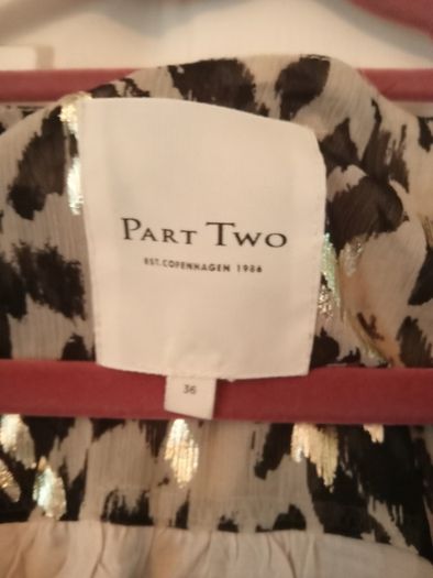 Part Two Gold foil blouse