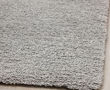 Low pile light grey rug 2x3m