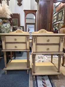 Pair of Upcycled Bedside Lockers