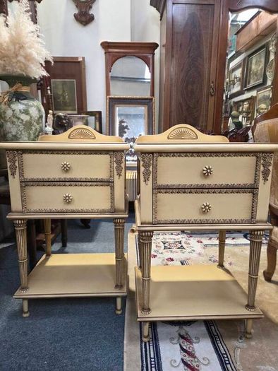 Pair of Upcycled Bedside Lockers