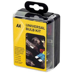 Compact Universal Bulb Kit, inc H1, H4 and H7 bulbs - Black