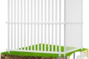 Vinyl Privacy Fence Panels, Air Conditioner Fence, Outdoor Privacy Screens for Trash Can, Pool Equipment Enclosure, Privacy Screen Kit Strip Panels 2 Panels