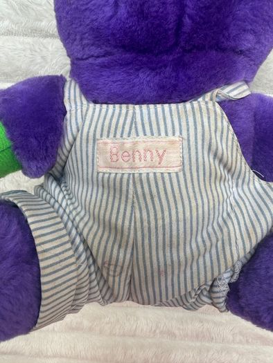 Nuzzlers Plush Purple Benny Dirty Vintage Please see pictures