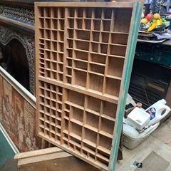 Vintage Wooden Printers Tray