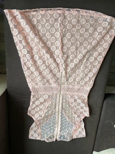 Caris closet bridal - lace dress baby pink