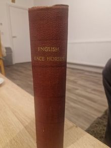 1850 Antique Book The Pictorial Gallery of English Race Horses 90 Engravings