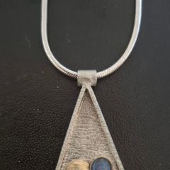 Sterling Silver & 9ct Gold Pendant