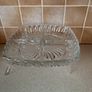 Art Deco Pressed Glass 4 Section square Serving Dish Image 2