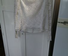 Whistles Lace Top Long Sleeve Size M