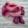 My Little Pony Cheerilee Ponytails 2008 Purple Pink Brushable approx. 10 cm. Used Please see photos Image 2