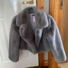 faux fur crop jacket