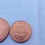1967 Unc English Penny And Halfpenny Image 4