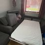 Grey Corner Sofa Bed with Footstool Image 3