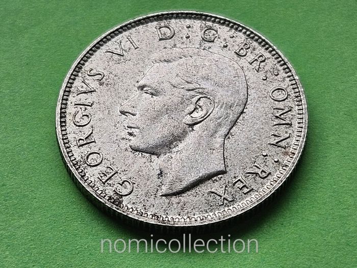 United Kingdom 1937 year Silver Florin.
