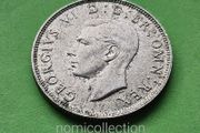 United Kingdom 1937 year Silver Florin.