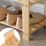 Bamboo Shoe Rack with 2 Shelves- Free Delivery Nationwide Image 7