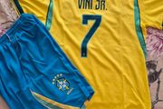Brazil jersey and shorts kids age 10 to 11 year-old