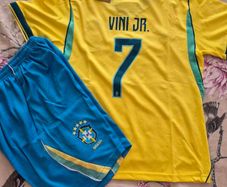 Brazil jersey and shorts kids age 10 to 11 year-old