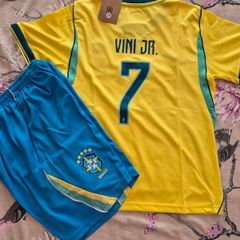 Brazil jersey and shorts kids age 10 to 11 year-old