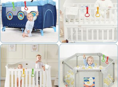 Baby Playpen Ring Baby Crib Pull up Rings Baby Bed Stand Up Rings Baby Walking Assistant Baby Walker Baby Crib