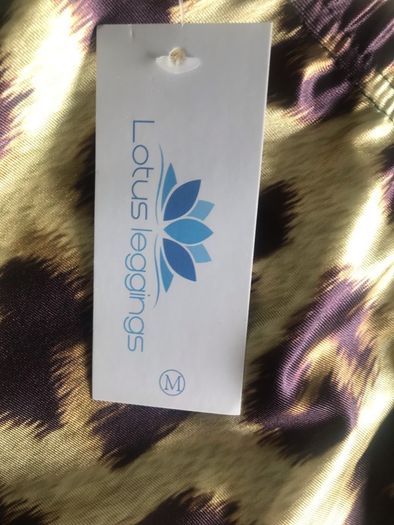 Lotus leggings womens new leopard print size 10 medium