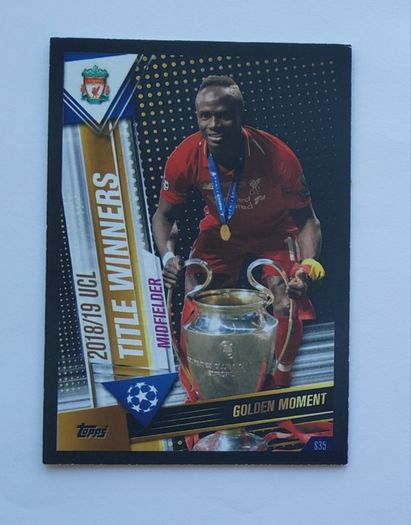 Sadio Mane - LIVERPOOL Match Attax / Golden Moment - 2019/2020