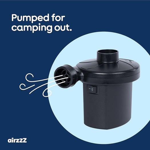 NEW SALE | Electric Air Pump - 240V Mains 3 Size Nozzles - For Inflating Deflating Camping Air Mattress/Bed, Beach Toys, Inflatable Paddling Pools