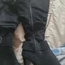 Ladies black faux suede boots Image 2