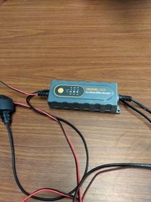 Mains car|motorcycle charger