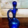 Antique cobalt blue pitcher with lid Image 4
