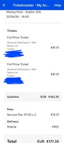 Lewis Capaldi concert tickets 23rd June