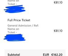 Lewis Capaldi concert tickets 23rd June